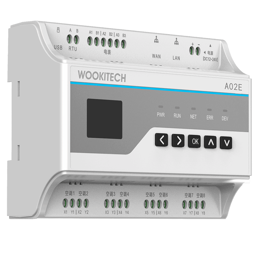 關鍵詞:多聯機空調控制器;描述:1.4/8 路空調通道，可靈活配置接相同或不同品牌空調系統，且各空調通道接線無極性；
                        2.支持大金、日立、東芝、三菱電機、海信、海爾、松下、約克、三菱重工、美的、LG、奧克
                        斯、博世、格力、天加、三星、志高、特靈、開利、麥克維爾等品牌的空調系統
                        3.具備遠程控制、開關控制、模式控制、溫度控制、風速控制、風向控制等
                        4.多種定時功能，定時開機、定時關機、關機并鎖定、解鎖、解鎖并開機