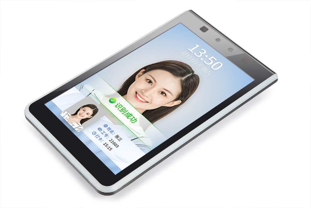 關鍵詞:人臉識別一體機8寸;描述:1.產品主要應用于出入口場景的身份驗證，提供人臉識別、射頻
                            2.識別等多種驗證方式，將AI算法場景化應用。
                            3.軟件層面基于Linux系統采用業內領先的人臉識別算法，為用戶
                            4.提供穩定、可靠、快速精準識別的軟件應用；硬件層面采用業內主
                            5.流SOC及一流元器件廠商的產品，整體質量可靠。